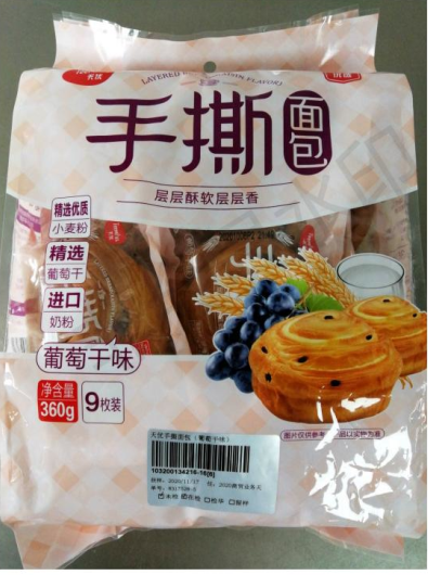天优手撕面包（葡萄干味）产品图片